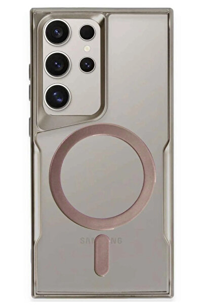 NewFace حافظة سامسونج جالاكسي S23 الترا من السيليكون Magsafe - رمادي تيتانيوم...