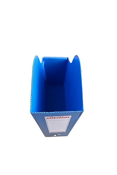 dirilim plastik 10 Pcs Desktop Magazine Holder A4 24X9X32Cm Plastic Corrugated Archival Box