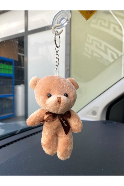 MEGA KANYON Brown Teddy Bear Keychain with Bow Tie |   Mirror Ornament Car Ornament Keychain