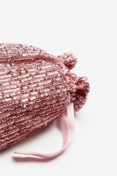 Le Mabelle Pink Sequined Girl's Bag