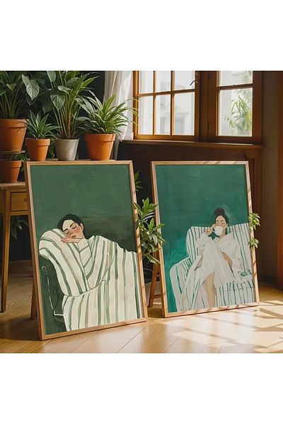 Dekorsiahome Set de masă pentru sufragerie, hol, bucătărie, 2 bucăți, cu cadru din lemn SET3067
