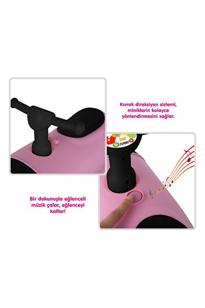 BABYCİM İLK ARABAM TURBO BİNGİT ARABA - PEMBE