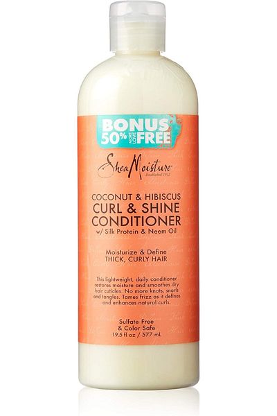 Shea Moisture Coconut & Hibiscus Curl & Shine Conditioner, 19.5 Pound