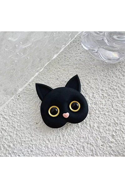 Microcase 3D Kedi Tasarımlı 3M Yapıştırmalı Cep Telefonu Tutacağı Popsocket - AL5243