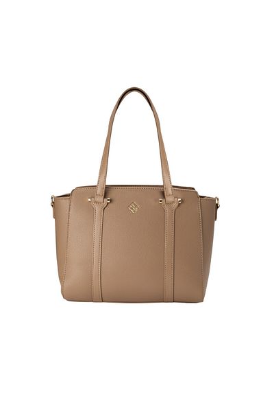 BATA Textured Handbag Beige