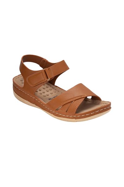 BATA Casual Women Ankle Strap Sandals Brown