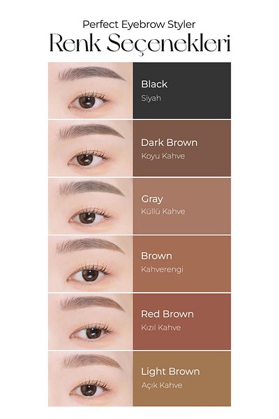 Missha Long Lasting, Lifted Eyebrow Pencil Perfect Eyebrow Styler (Light Brown)