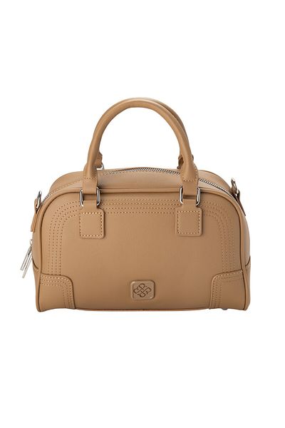 BATA Patterned Top Handle Bag Beige
