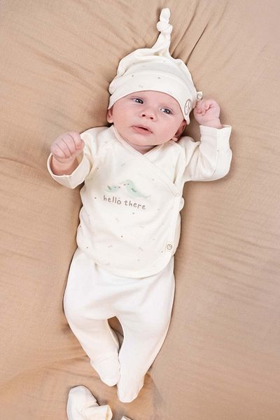 Little Gusto Organic Cotton 10-Piece Twig Ecru Hospital Discharge Set
