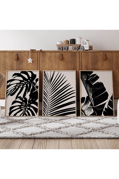 Dekorsiahome 3 Pcs Wood Frame Living Room Hall Kitchen Table Set Set3070