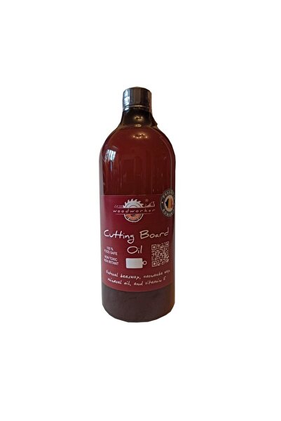 woodworker Solid Wood Maintenance Kit, Prep'n'shine-cutting Board Oil & Hand Pad’s Mix Abrasive, 1000 ml