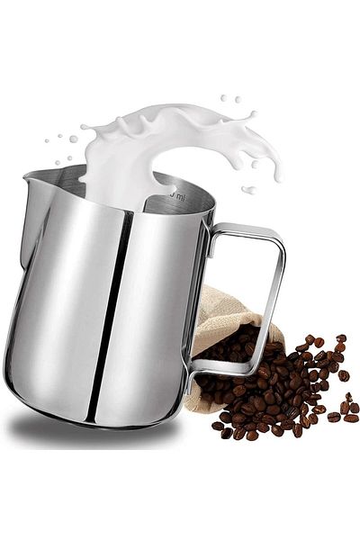 Quasar & Co. Milk Frothing Mug ®, For Milk/Cappuccino, Barista Mug, 600 Ml, H11 Cm