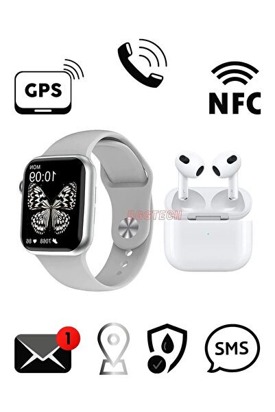 BGGTech Dtno1 Watch 7 Pro Max Akıllı Saat 3.nesil Bluetooth Kulaklık Ios & An...