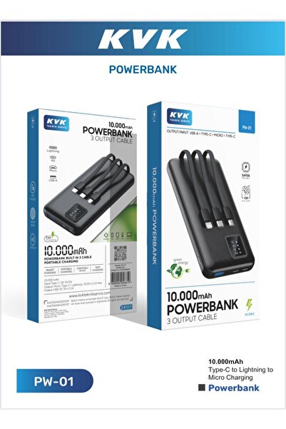 Çeşitli POWERBANK 10000 MAH İPHONE VE ANDROİD TÜM TELEFONLARI DESTEKLER