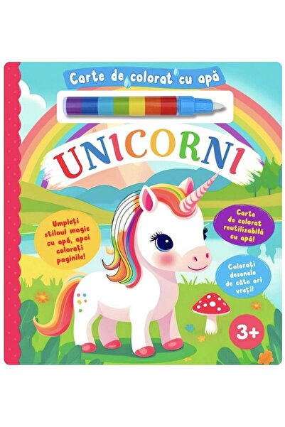 Editura Flamingo GD Unicorni. Carte de colorat cu apa (3+)