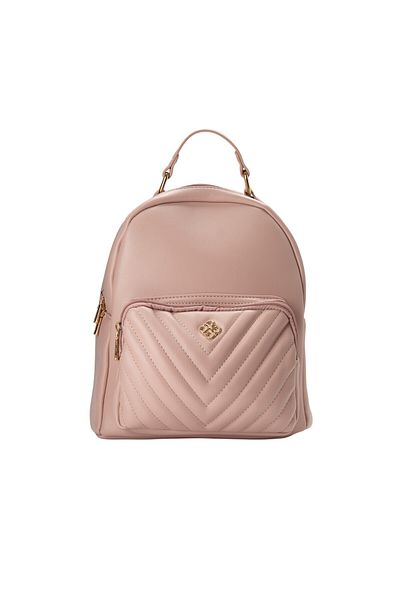 BATA Quilted Top Handle Backpack Pink