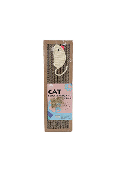 Choice لوح خدش للقطط الصغيرة يحمي الأثاث ويطحن ألعاب المخالب من الورق المموج البيضاوي المقاوم للتآكل