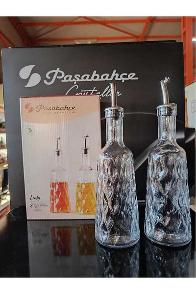 Paşabahçe Leafy 2-Piece Vinegar Raincoat - 380 Cc with Metal Cover