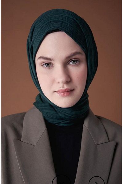 Modakaşmir Misto Cotton Sea Green Color Shawl,