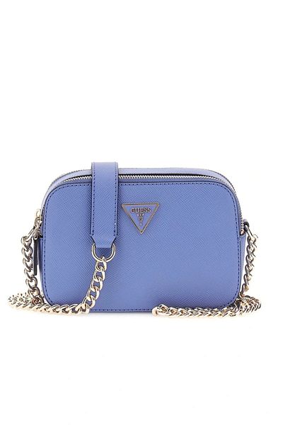Guess Noelle Crossbody Camera Women Blue Cross Bag Hwzg7879140-Stu