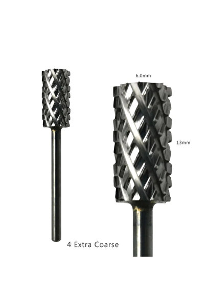 hytoos 4XC رؤوس أسطوانية كبيرة من الكربيد مقاس 3/32 لقص وطحن رؤوس مثقاب الأظا...