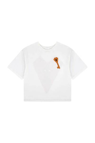 destekar Kalbimin Anahtarı Boxy Crop Tişört