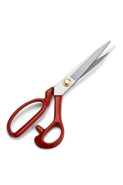 FDMSTAR Fs-1084 Red 8 Inch (20CM) Stainless Steel Scissors with Nut