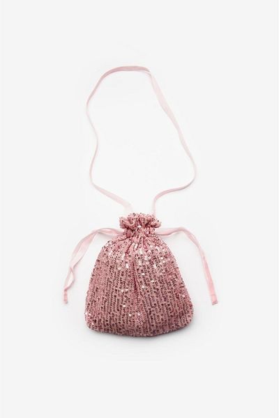 Le Mabelle Pink Sequined Girl's Bag