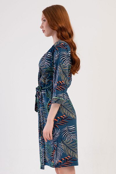 VİENETTA Γυναικεία φόρεμα βενζίνης Capri Sleeve C6T6N0O014