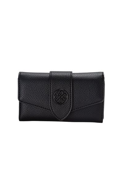 BATA Textured Tri-fold Wallet Black