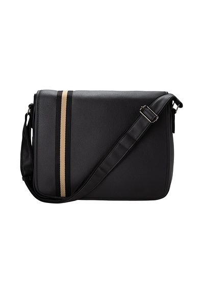 BATA Patterned Crossbody Bag Black