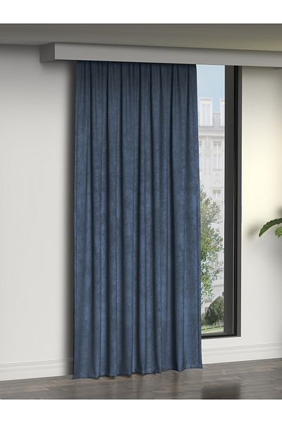 FAVOLLİ Cortina de fundal „Dubey Blue” Island, seria Shiring Dream și Deep Blue