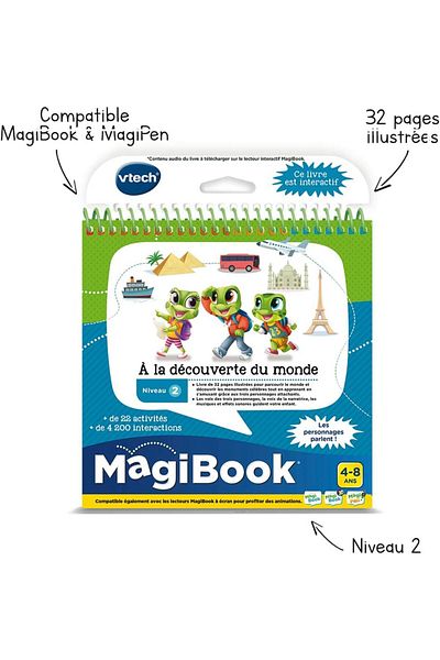 VTech Baby Carte interactiva cu ilustratii compatibila cu magic book si magic pen in limba franceza, Vtech