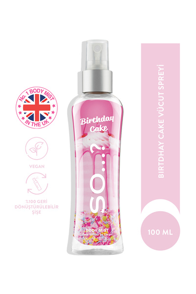 So Fragrance Birthday Cake Vücut Spreyi 100 ML