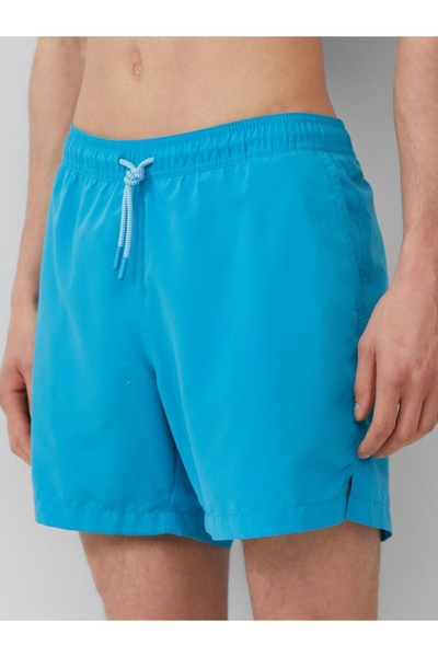 s.Oliver Men's Regular Fit Swim Shorts, Light Blue, M
