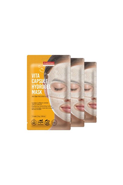 Purederm Vita Capsule Hydrogel Mask 3'lü