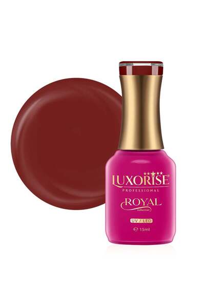 LUXORISE Ημιμόνιμο βερνίκι νυχιών Royal Collection LUXORISE, Royal Red 15ml
