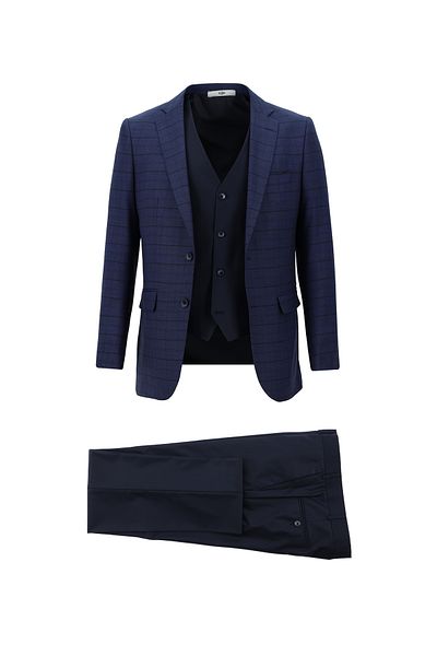 Kiğılı Regular Fit Combination Suit with Vest