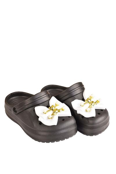 minibonito Girl's Bow Detailed Slippers