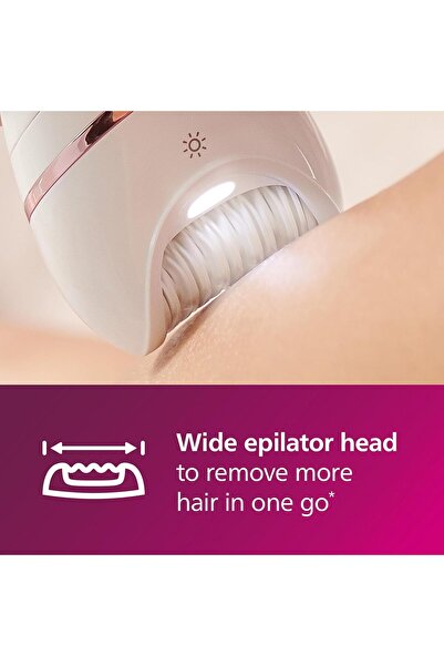 Philips Series 8000 Epilator, Wet And Dry Cordless Hair Removal And Skin Care System, For Legs, Body