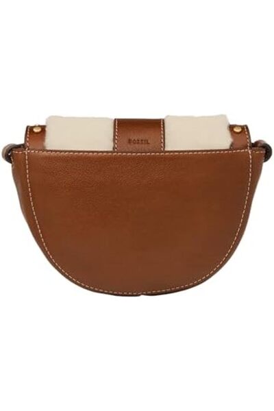 Fossil Women's Harwell Leather Small Flap Crossbody Purse Handbag for Women