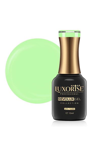 LUXORISE Oja semipermanentă Revolux LUXORISE, culoare lime, 15 ml
