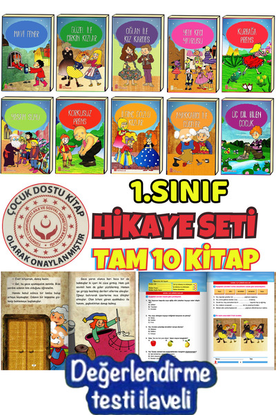 Ata Yayıncılık 1.sınıflar Için Kitap Okumayı Sevdiren 10'lu Hikaye Kitabı Seti