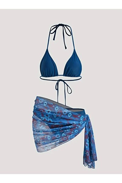 Belle Bellegance pareolu lacivert bikini takımı