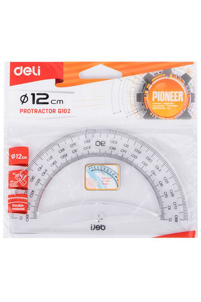 Deli Raportor 180° 12cm Transparent Deli