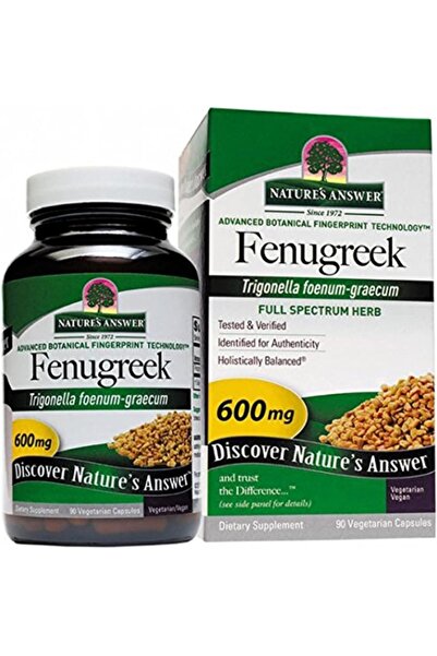 Natures Answer ناتشرز أنسر، الحلبة، 600 ملغ، 90 كبسولة نباتية