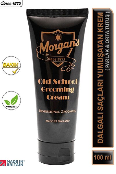 Morgan's Pomade Morgan's Old School Grooming Cream - Orta Tutuşlu Parlak Görü...