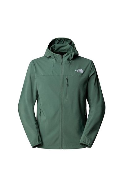 THE NORTH FACE Nimble Hoodie Softshell Men's Jacket Nf0A8Cd6Hch1 Water Green-M