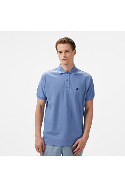 Nautica Erkek Mavi Classic Fit Polo Yaka T-Shirt