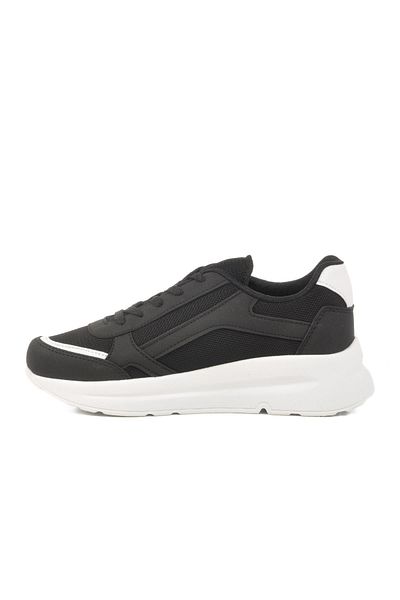 WALKWAY Black-White Children's Sports Shoes 2420